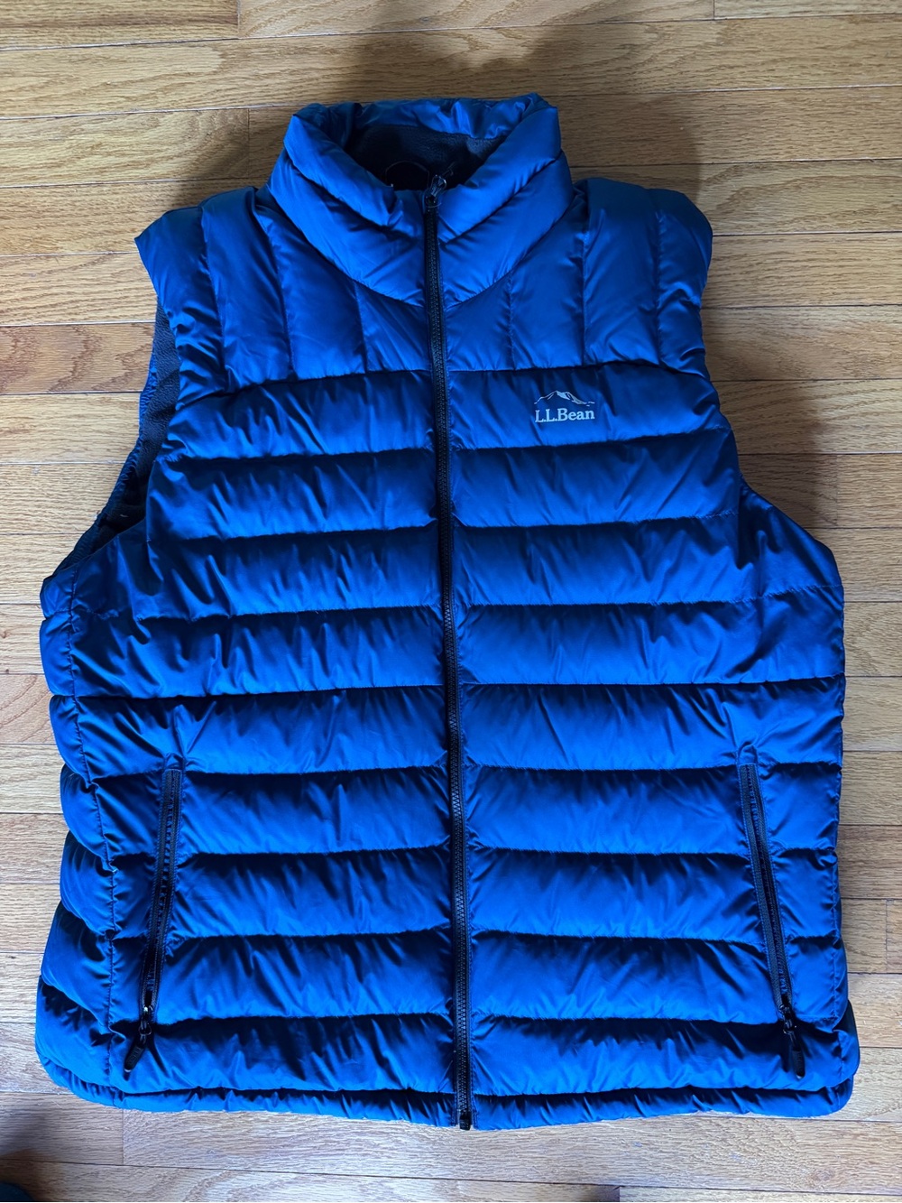 L.L. Bean Blue Quilted Puffer Vest